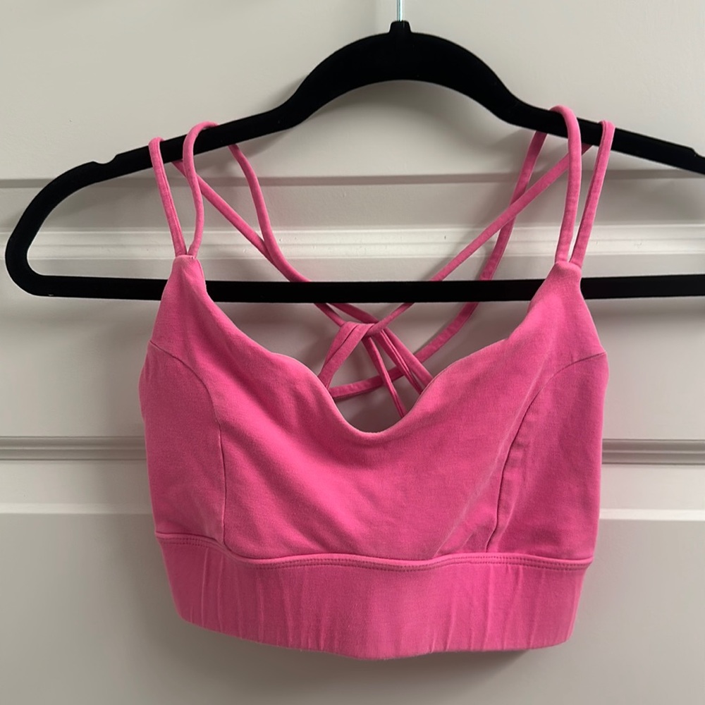 Pink Sports Bra